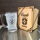 Caneca de Chopp C/ Caixa MDF