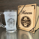 Caneca de Chopp C/ Caixa MDF