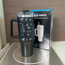 Garrafa térmica 1200ml gravada a laser C/ canudo